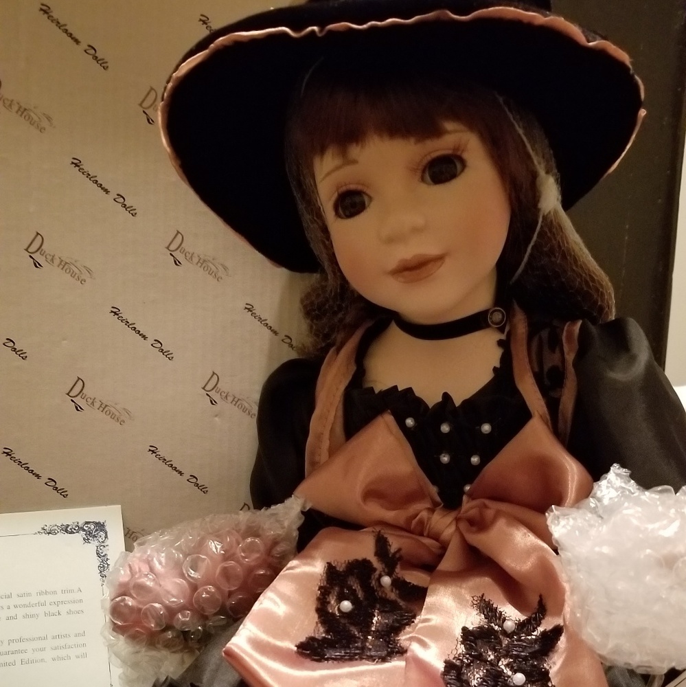 Duck House Heirloom Porcelain Doll named Winnie